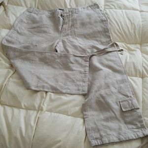 Eddie Bauer Linen Pants or Capris Plus Size 18W